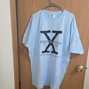 GENERATION Y Sky Blue Graphic Tee